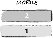 Illustration: Mobile Flexbox Rows